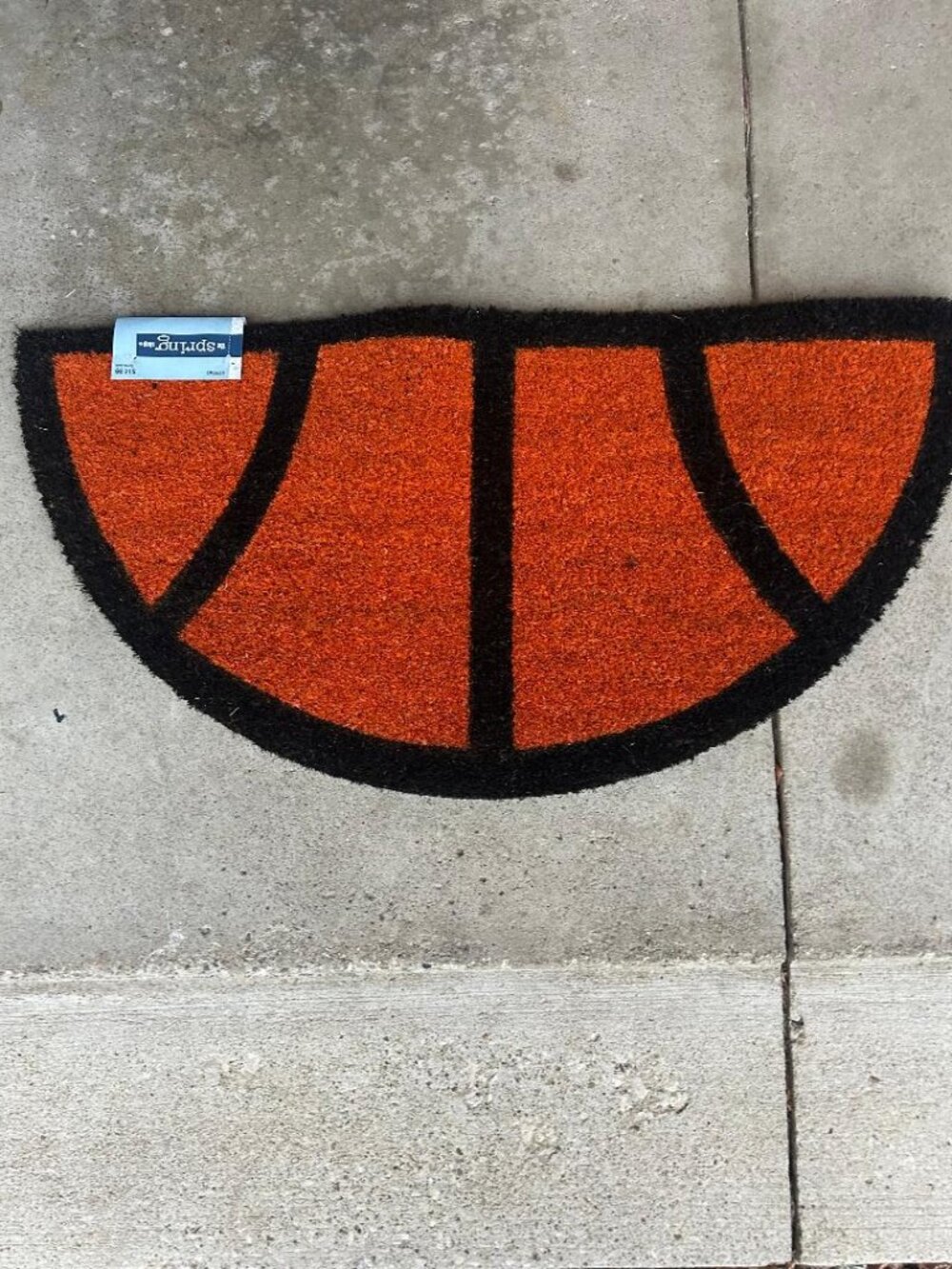 Basketball Half-Circle Doormat-NEW
